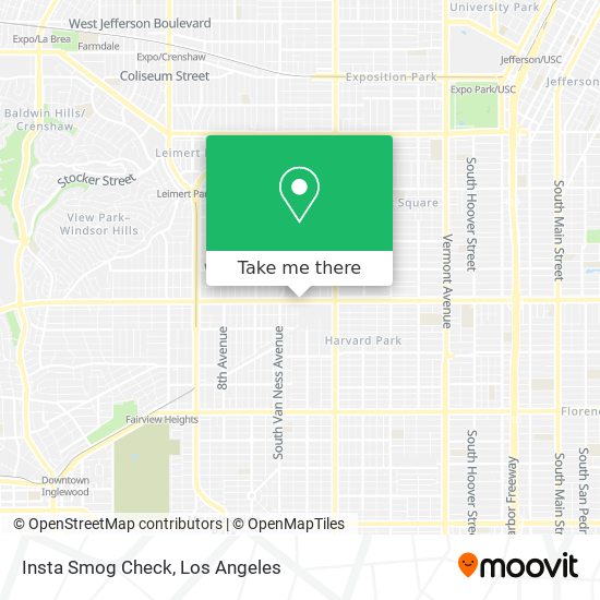 Mapa de Insta Smog Check