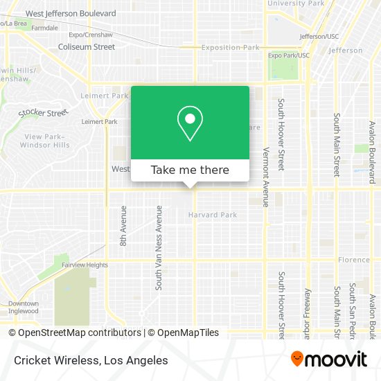 Mapa de Cricket Wireless