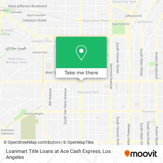 Loanmart Title Loans at Ace Cash Express map