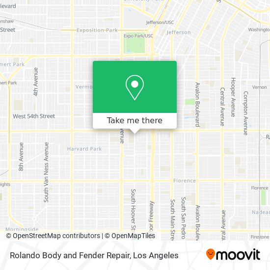 Rolando Body and Fender Repair map