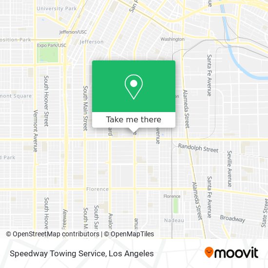 Mapa de Speedway Towing Service