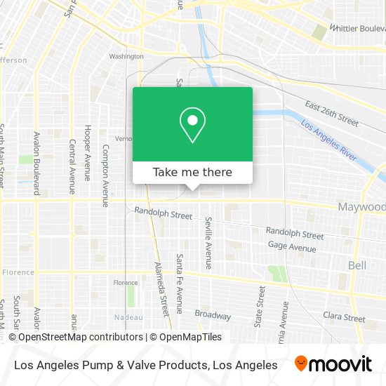 Mapa de Los Angeles Pump & Valve Products