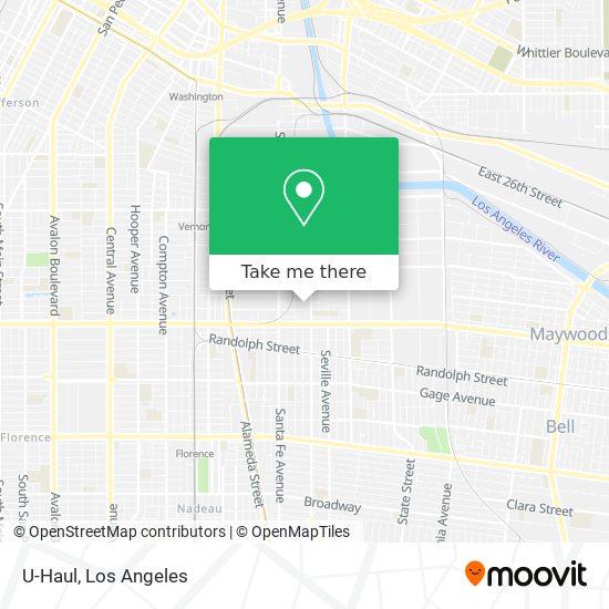 U-Haul map