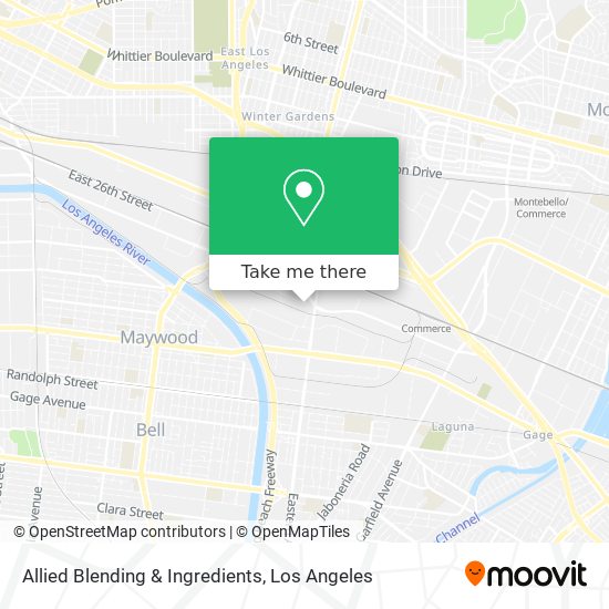 Mapa de Allied Blending & Ingredients