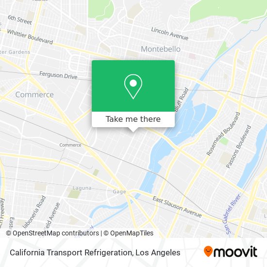 Mapa de California Transport Refrigeration