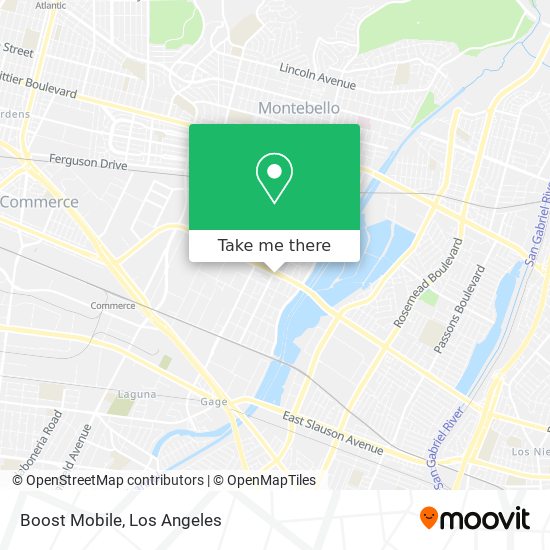 Mapa de Boost Mobile