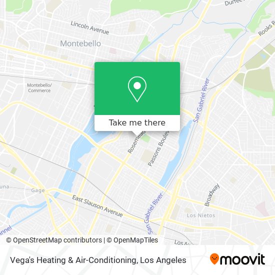 Mapa de Vega's Heating & Air-Conditioning