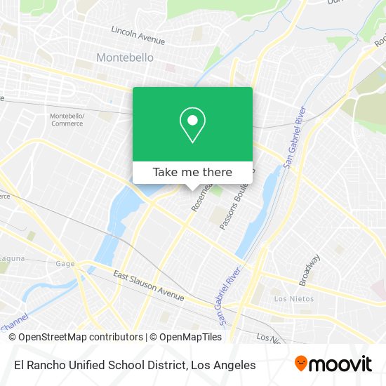 Mapa de El Rancho Unified School District