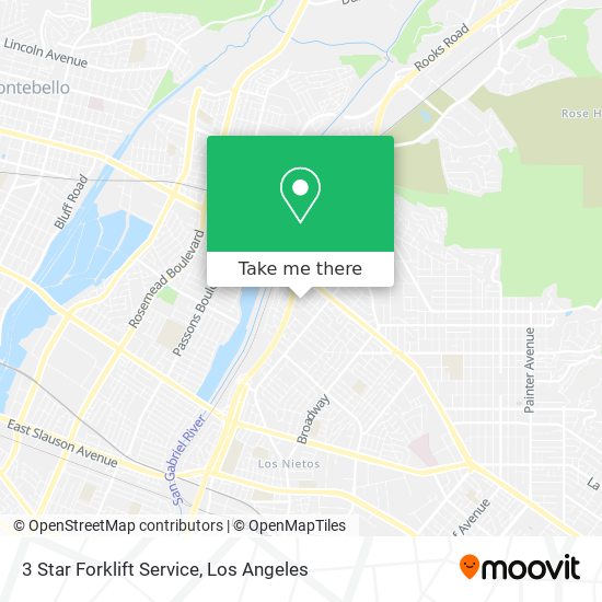 3 Star Forklift Service map