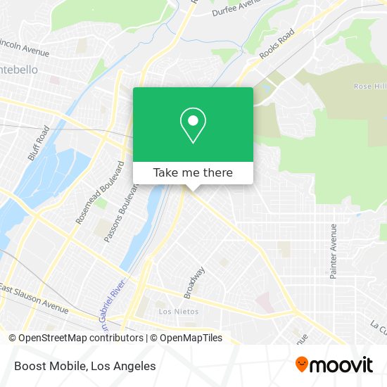 Boost Mobile map