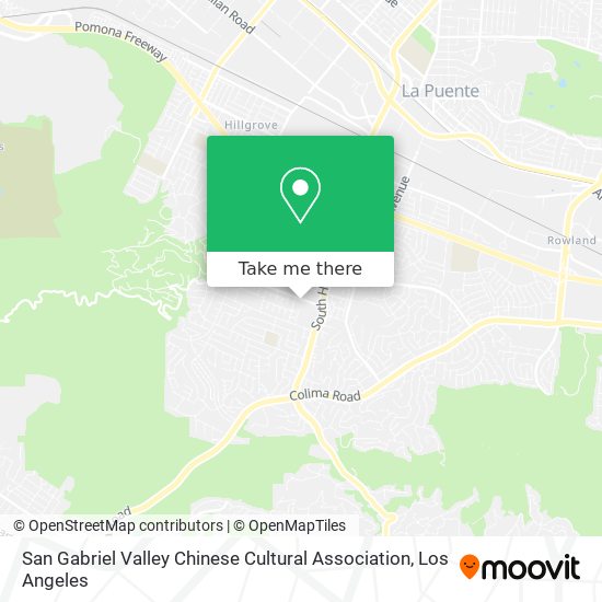 San Gabriel Valley Chinese Cultural Association map