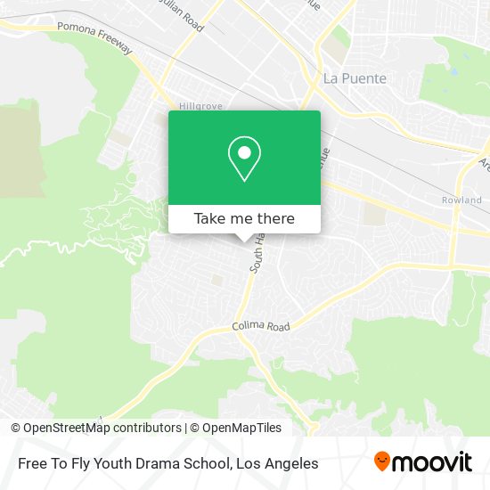 Free To Fly Youth Drama School map