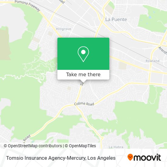 Mapa de Tomsio Insurance Agency-Mercury