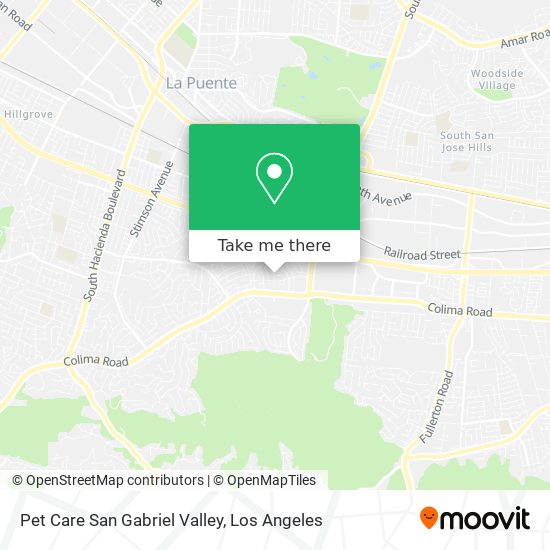 Mapa de Pet Care San Gabriel Valley