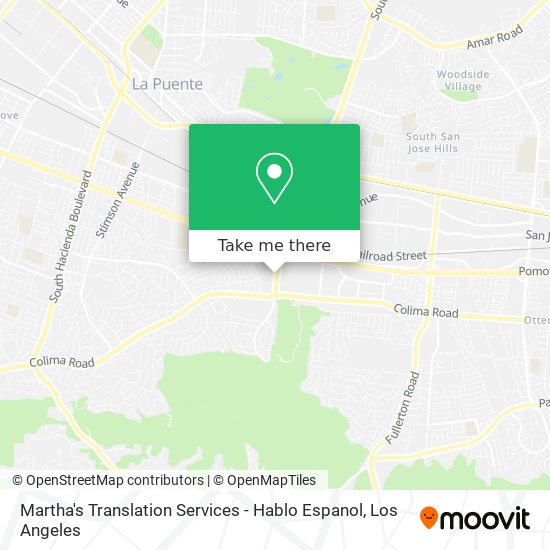 Martha's Translation Services - Hablo Espanol map