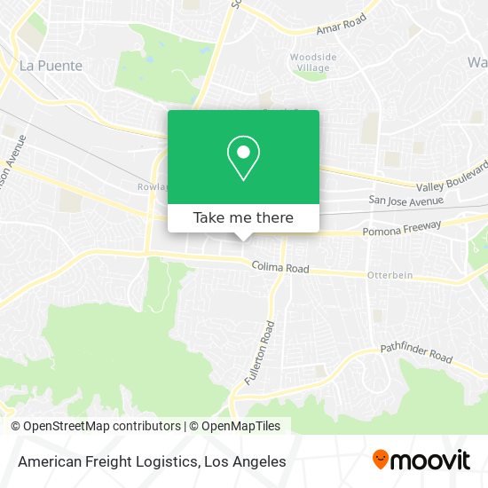 Mapa de American Freight Logistics