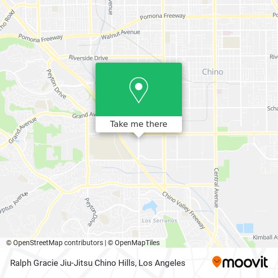 Mapa de Ralph Gracie Jiu-Jitsu Chino Hills