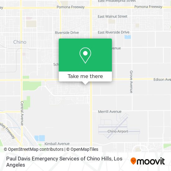 Paul Davis Emergency Services of Chino Hills map