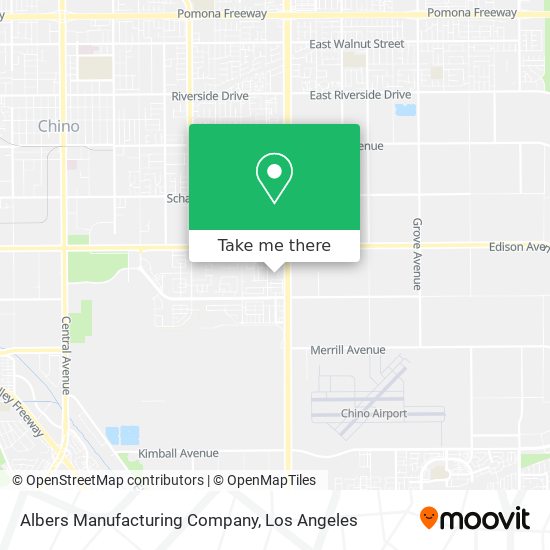 Albers Manufacturing Company map