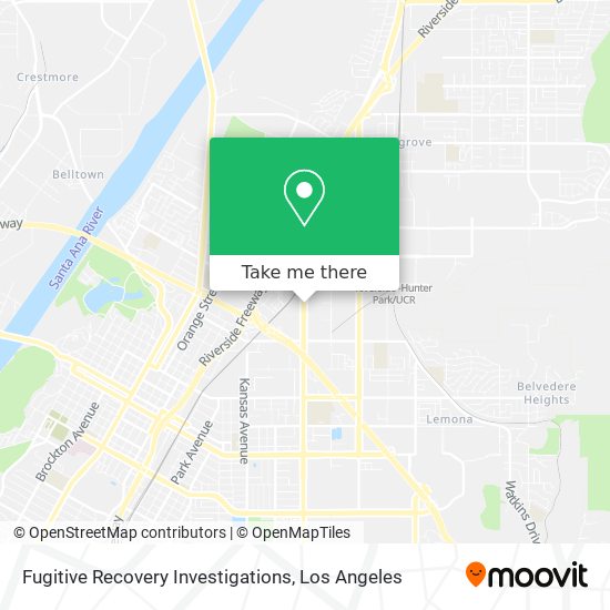 Fugitive Recovery Investigations map