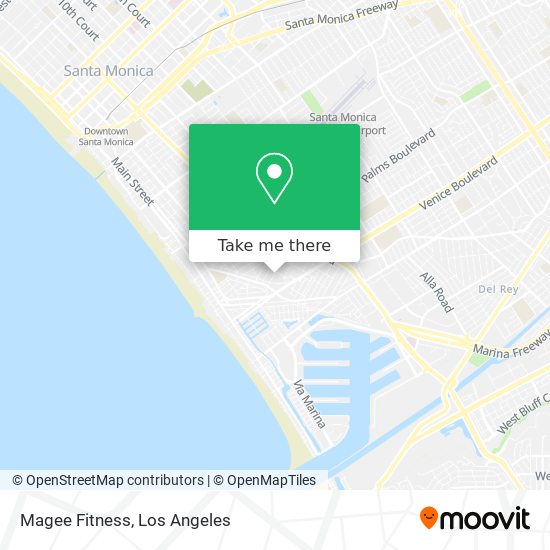 Mapa de Magee Fitness