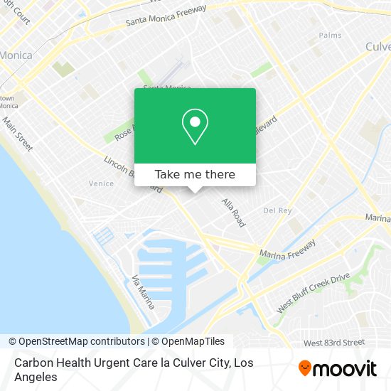 Mapa de Carbon Health Urgent Care la Culver City