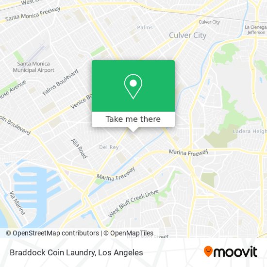 Braddock Coin Laundry map