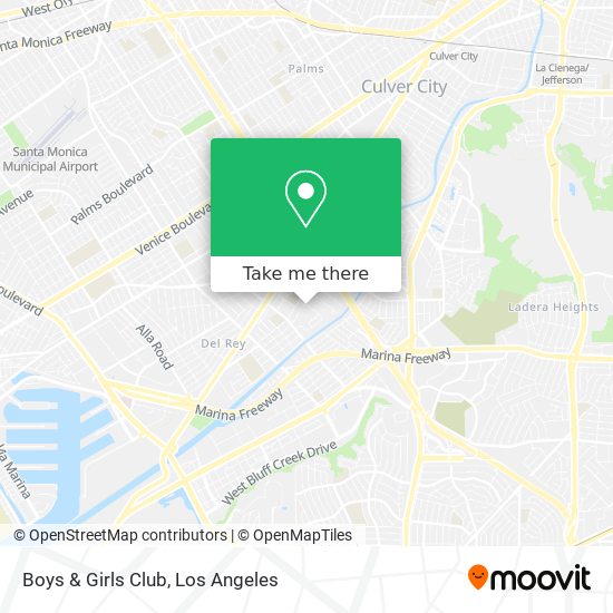 Boys & Girls Club map