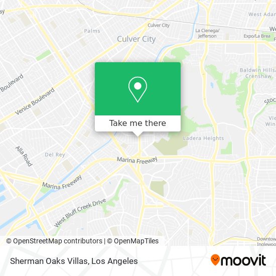 Mapa de Sherman Oaks Villas