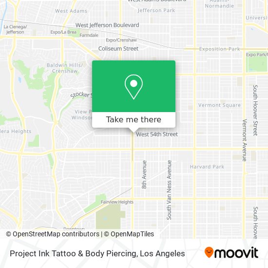 Project Ink Tattoo & Body Piercing map