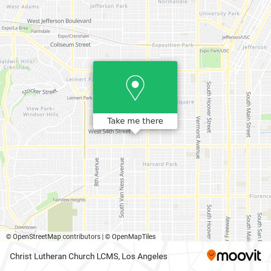 Christ Lutheran Church LCMS map