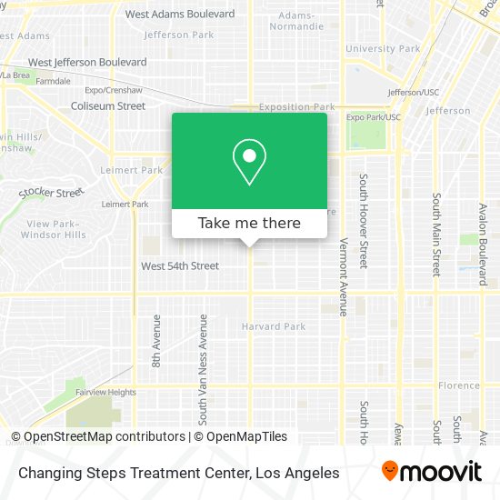 Mapa de Changing Steps Treatment Center