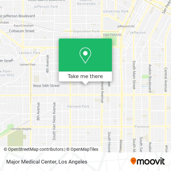 Major Medical Center map