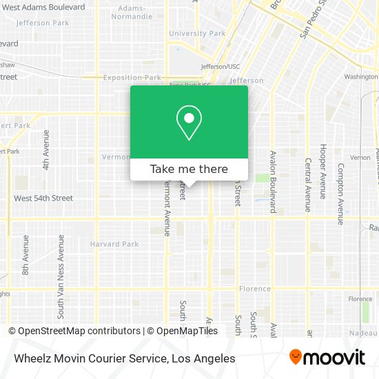 Wheelz Movin Courier Service map