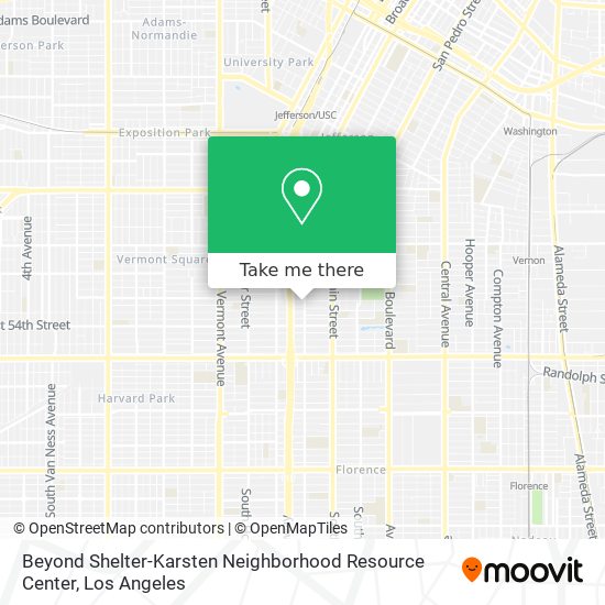 Mapa de Beyond Shelter-Karsten Neighborhood Resource Center