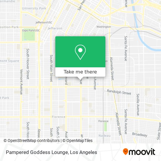 Pampered Goddess Lounge map