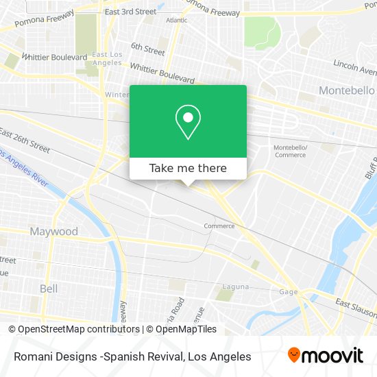 Mapa de Romani Designs -Spanish Revival