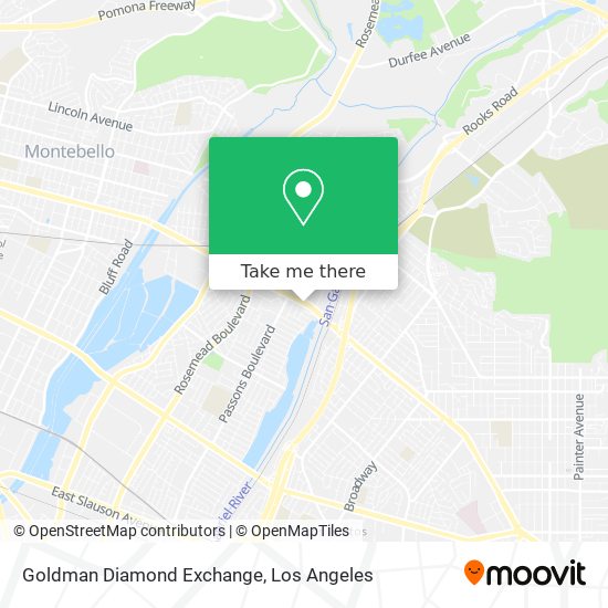 Goldman Diamond Exchange map
