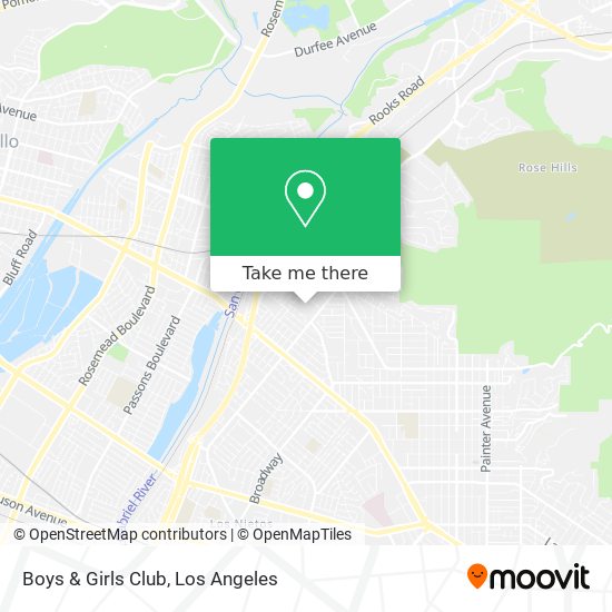 Boys & Girls Club map