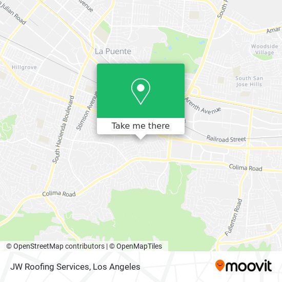 JW Roofing Services map