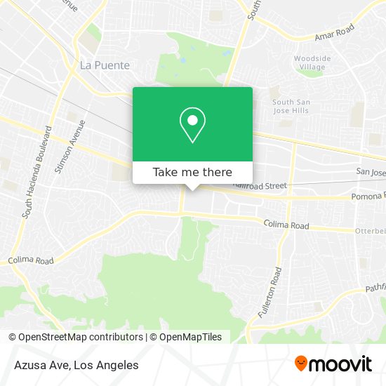 Mapa de Azusa Ave