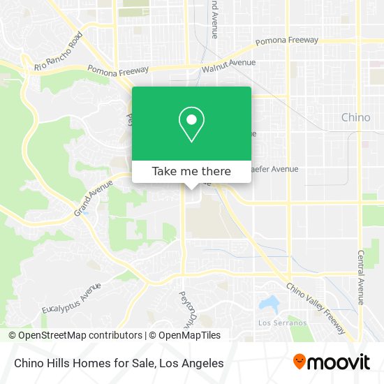 Chino Hills Homes for Sale map