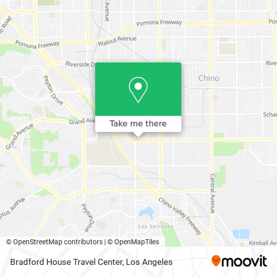 Bradford House Travel Center map