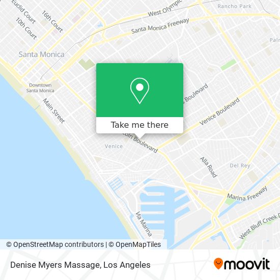 Mapa de Denise Myers Massage