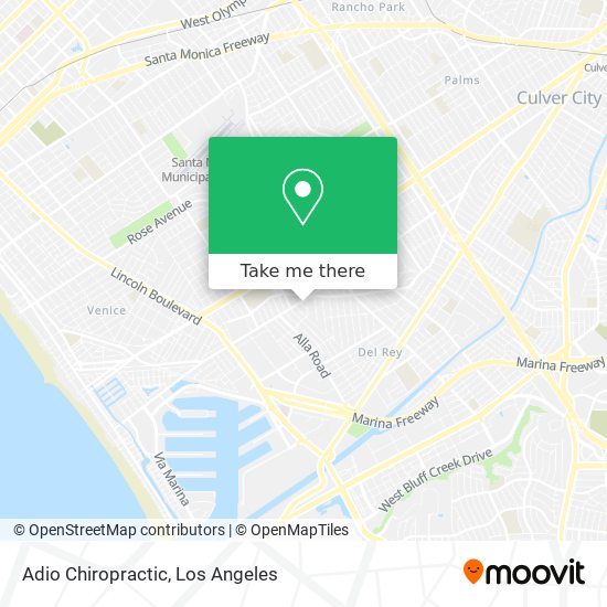 Adio Chiropractic map