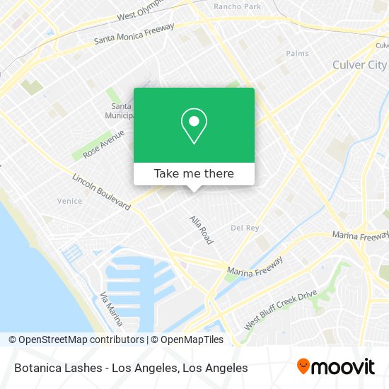 Botanica Lashes - Los Angeles map