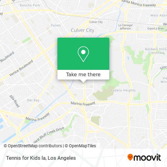 Tennis for Kids la map