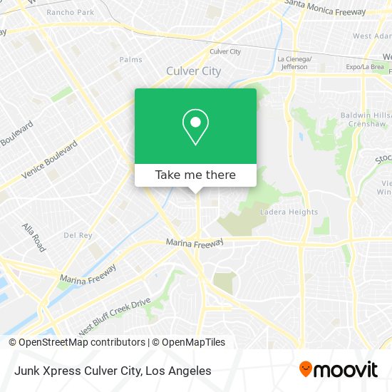 Mapa de Junk Xpress Culver City