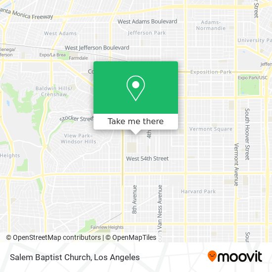 Salem Baptist Church map