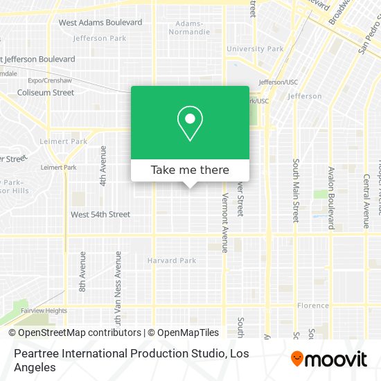 Mapa de Peartree International Production Studio